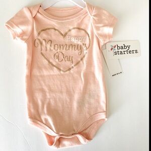 Happy Mommy's Day Baby Starters Size 6M Bodysuit Pink